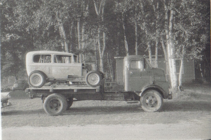 racer on truck