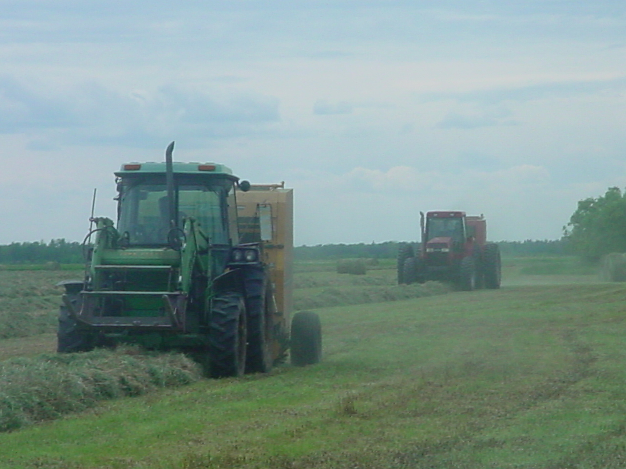 baling hay